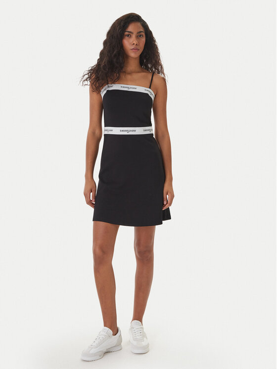 Tommy Jeans Tommy Jeans Igapäevane kleit DW0DW22337 Must Slim Fit