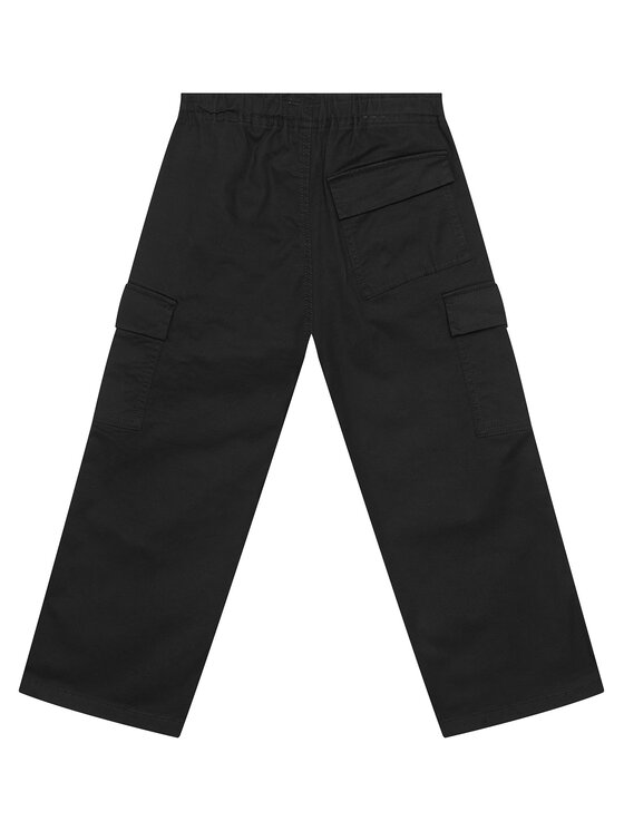 United Colors Of Benetton United Colors Of Benetton Pantaloni di tessuto 4XZXCF04I Nero Loose Fit