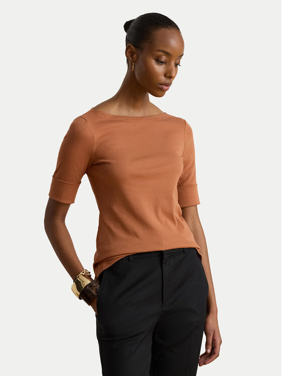 LAUREN RALPH LAUREN LAUREN RALPH LAUREN Majica Judy 200654963505 Narančasta Slim Fit