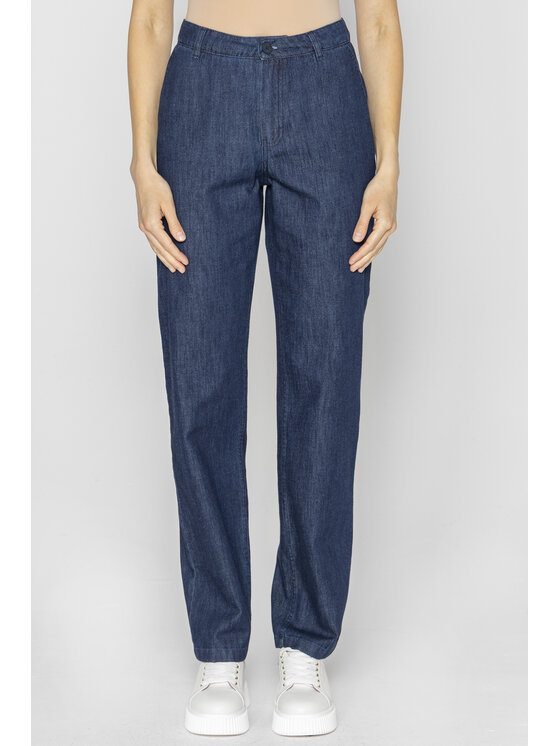 Deni Cler Milano Deni Cler Milano Jeansy W-DC-5250-E2-C1-58-1 Granatowy