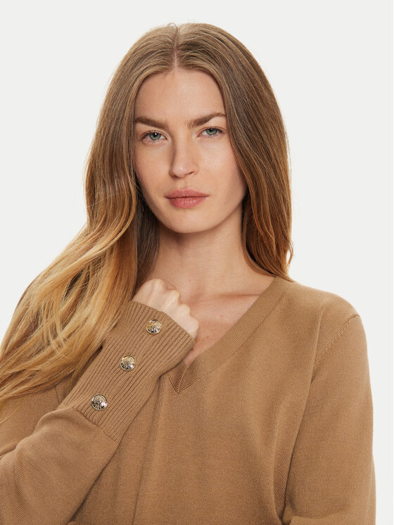 Morgan Morgan Pulover 242-MGOLD Bej Regular Fit