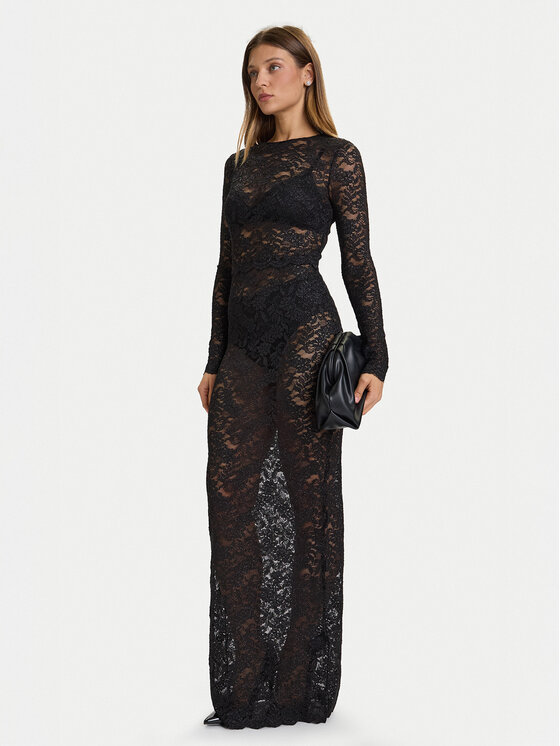 Guess Guess Vakarinė suknelė O5BK01 K1820 Juoda Slim Fit