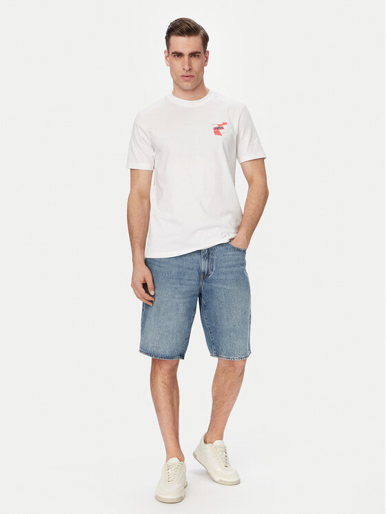 BOSS BOSS Marškinėliai Movement 50561872 Kreminė Regular Fit