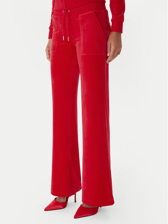 Juicy Couture Juicy Couture Teplákové nohavice Layla JCSEBJ001 Červená Flared Leg