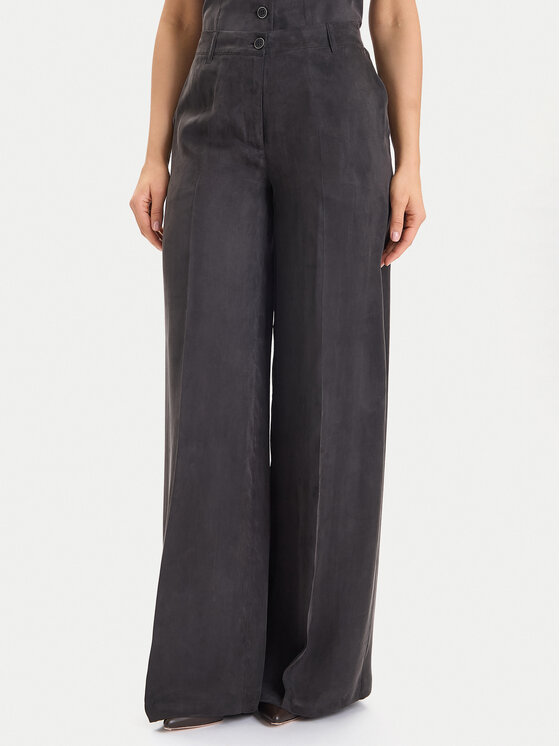 Guess Guess Pantaloni din material W5YB02 WH5N2 Negru Regular Fit