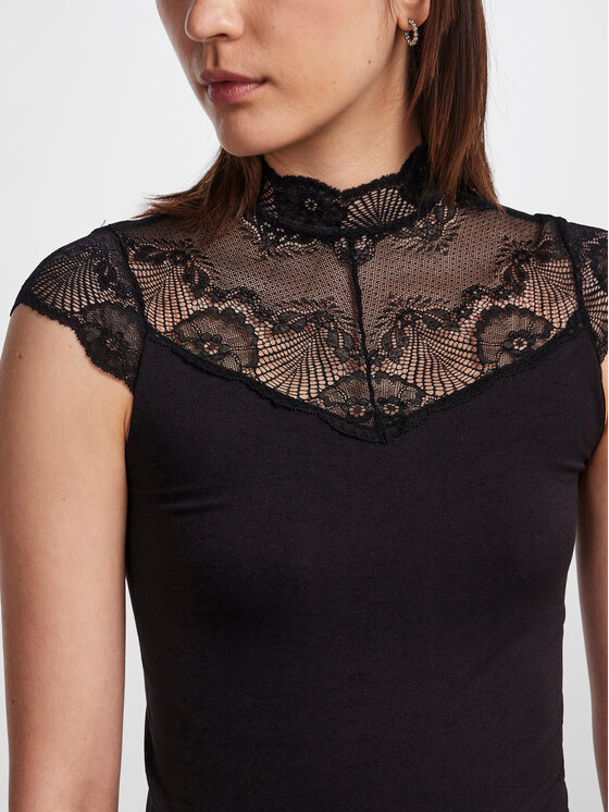 Pieces Pieces κορμάκι 17096887 Μαύρο Slim Fit