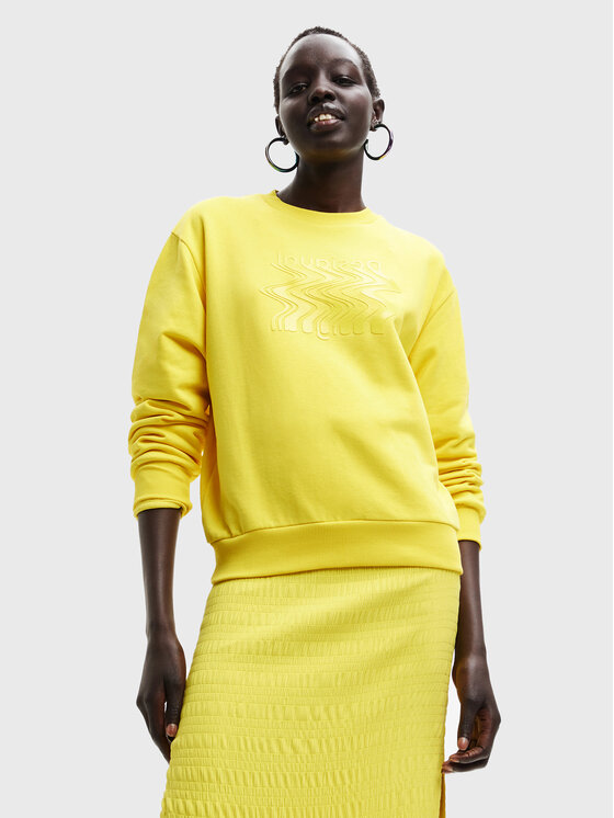 Felpa Mambo 22WWSK40 Giallo Regular Fit