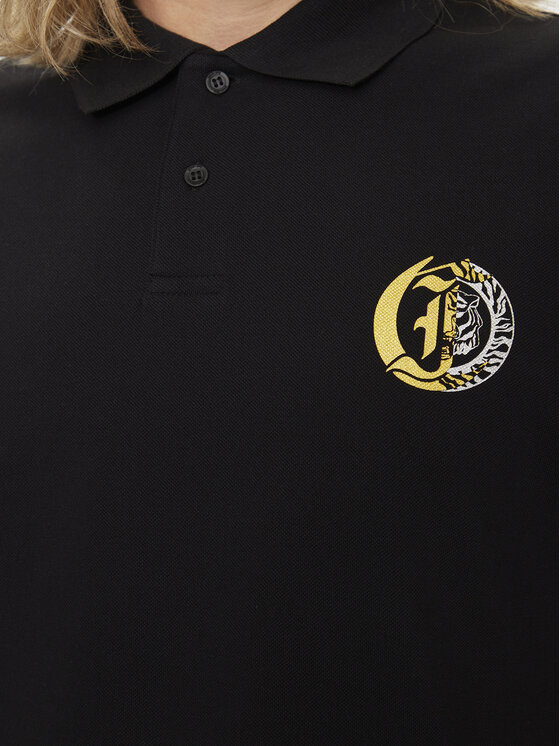 Just Cavalli Just Cavalli Polo 76OAGG19 Czarny Regular Fit