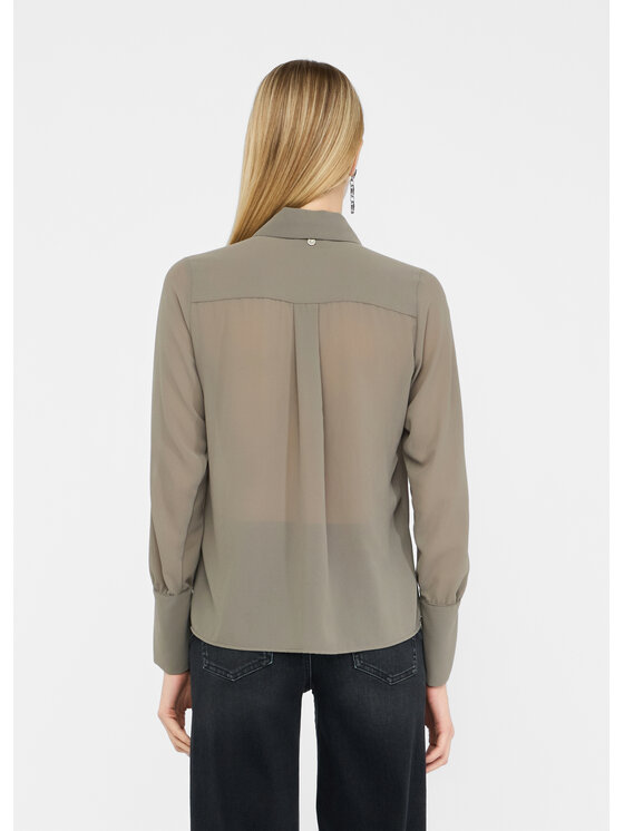 Liu Jo Liu Jo Camicia CF5302TS869X0707 Verde Regular Fit