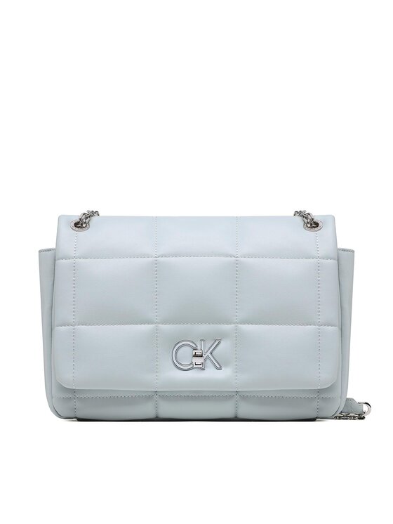 Calvin Klein Geantă Re-Lock Quilt Shoulder Bag K60K610454 Albastru Albastru imagine noua