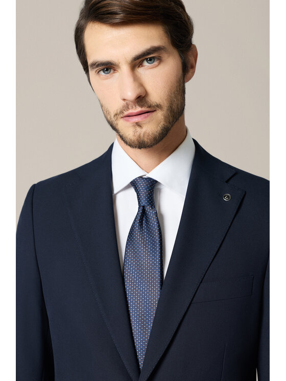 Lancerto Lancerto Garnitur Apricale GA073225000002 Granatowy Slim Fit