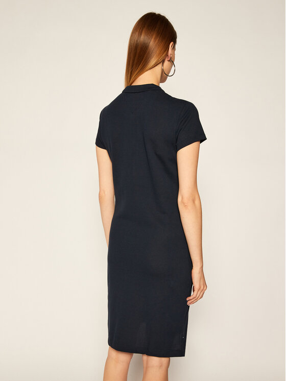 Tommy Hilfiger Tommy Hilfiger Повсякденна сукня Heritage WW0WW24973 Cиній Slim Fit