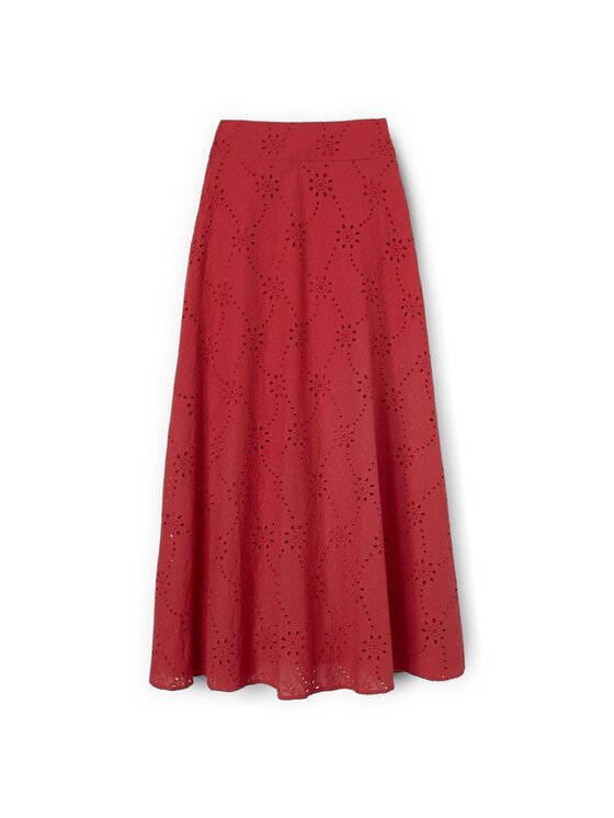 Motivi Motivi Spódnica maxi 1057Q001232N016 Czerwony Flared Fit