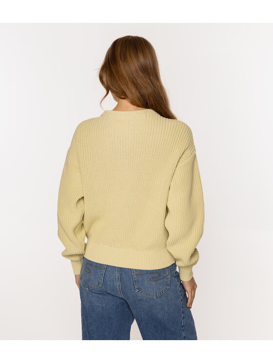 Lee Cooper Lee Cooper Sweter YANA Beżowy Regular Fit