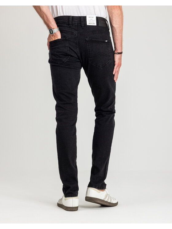 Mustang Mustang Jeansy OREGON TAPERED Czarny Slim Fit