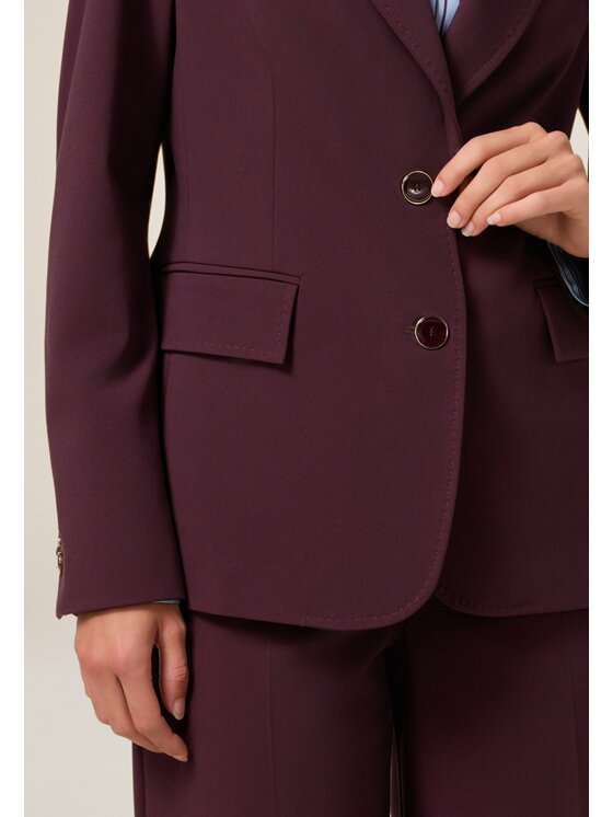 Oltre Oltre Giacca di transizione Q797R104591N036 Bordeaux A-Line Fit