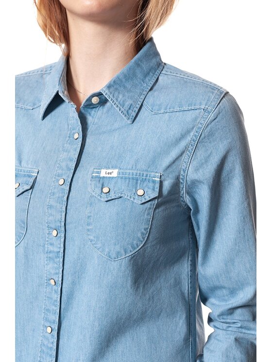 Lee Lee Camicia WESTERN SHIRT Blu Regular Fit