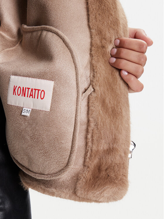 Kontatto Kontatto Futro Scarlett GV103N Brązowy Regular Fit