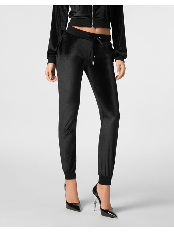 PHILIPP PLEIN PHILIPP PLEIN Jogger nohavice 9541 Čierna Regular Fit
