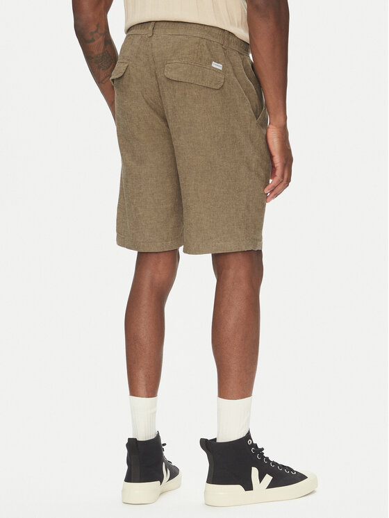 Lindbergh Lindbergh Pantaloncini di tessuto 30-508003 Beige Relaxed Fit