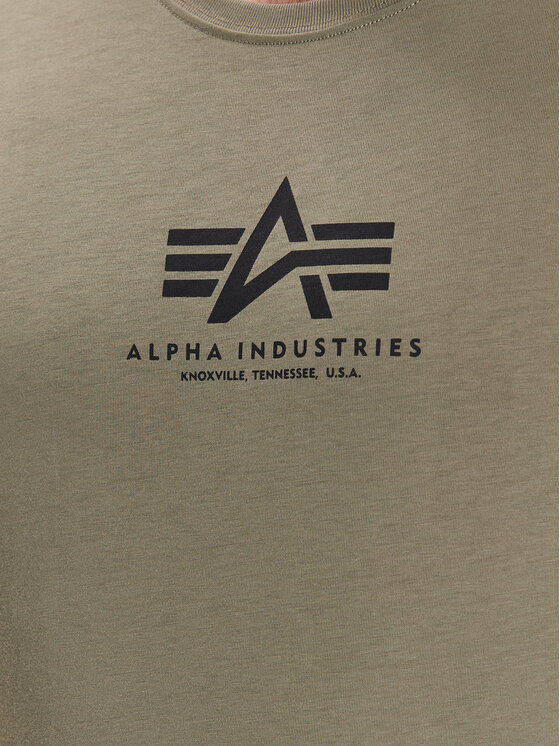 Alpha Industries Alpha Industries Póló Basic 118533 Zöld Regular Fit