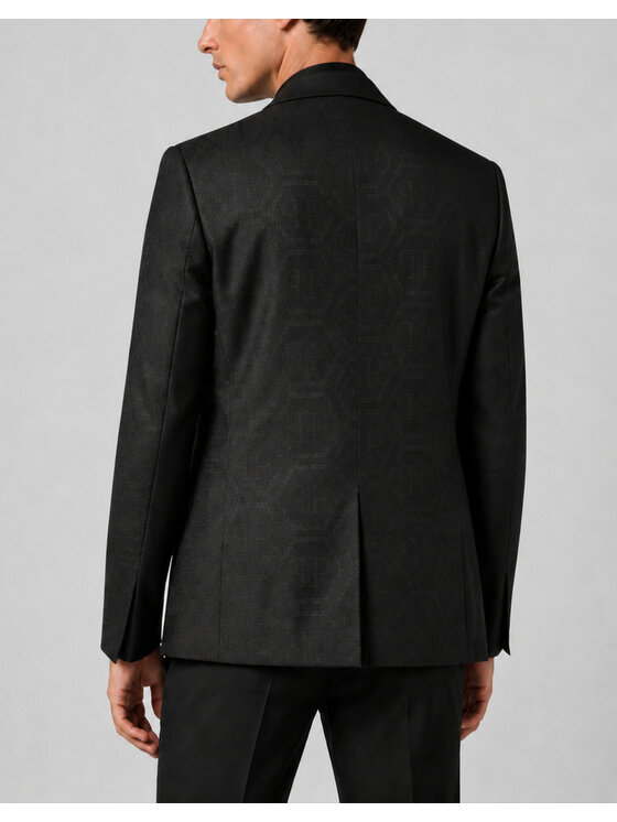PHILIPP PLEIN PHILIPP PLEIN Marynarka 31560 Czarny Regular Fit
