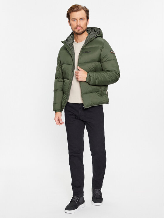 Napapijri Giubbotto piumino A Suomi NP0A4GJE Verde Regular Fit