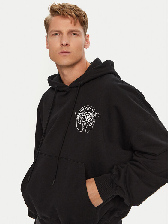 Off-White Off-White Džemperis OMBB110S23FLE0031001 Juoda Regular Fit