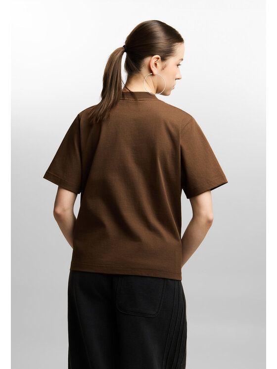 PROSTO. PROSTO. T-Shirt Boxing Brązowy Oversize