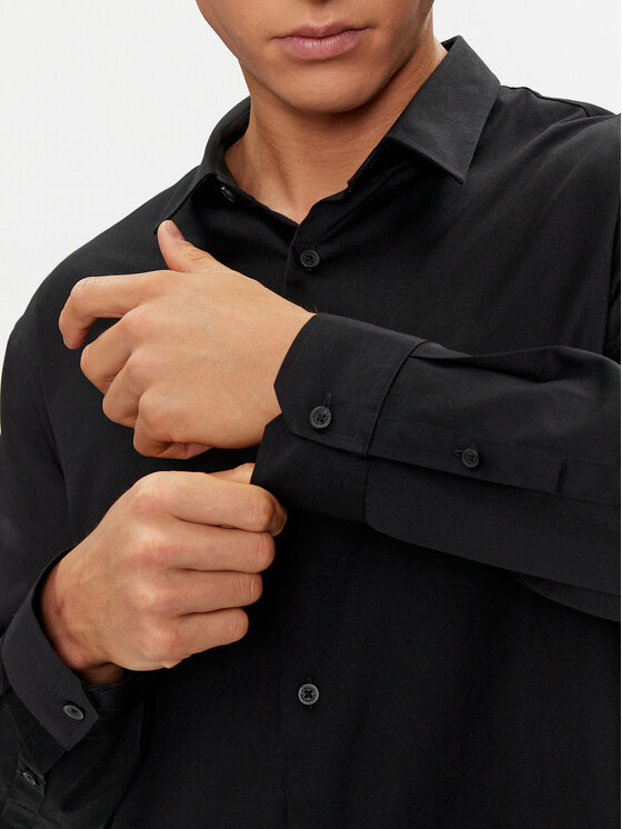 Armani Exchange Armani Exchange Srajca 8NZC99 ZN10Z 1200 Črna Slim Fit