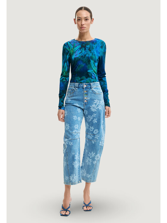 Desigual Desigual Jeansy MAGGI Niebieski Balloon Fit