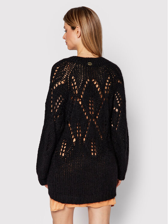 TWINSET TWINSET Kardigāns 222TP3233 Melns Regular Fit