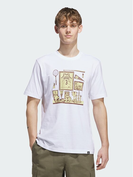 adidas adidas T-Shirt 165402 Biały Regular Fit