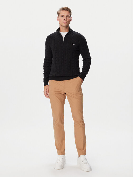 Gant Gant Sveter 8050603 Čierna Regular Fit