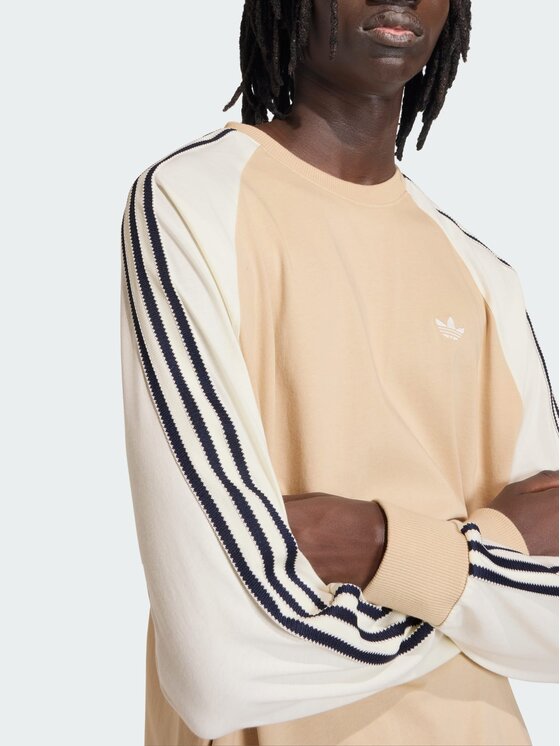 adidas adidas Longsleeve 161521 Beżowy Loose Fit
