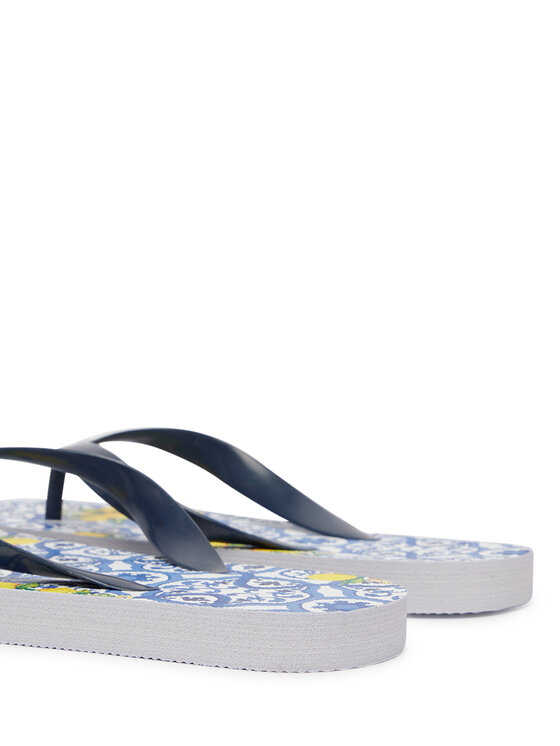 Guess Guess Šlepetės per pirštą J6GZ25 WO780 Tamsiai mėlyna