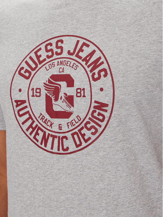 Guess Jeans Guess Jeans T-shirt M5YI29 K8HM0 Siva Slim Fit