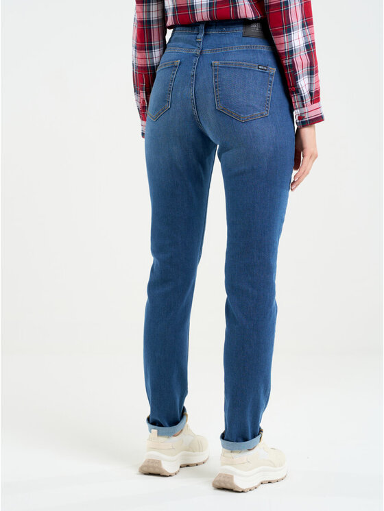 BIG STAR BIG STAR Jeansy KATRINA HIGH WAIST_344_190 Niebieski Slim Fit
