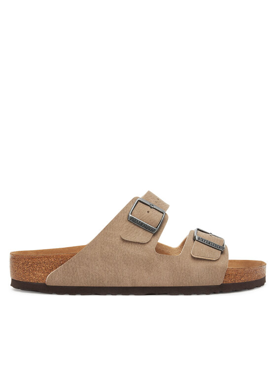 Birkenstock Męskie Klapki, rozmiar 42, Beżowe, Arizona Vegan 1025779
