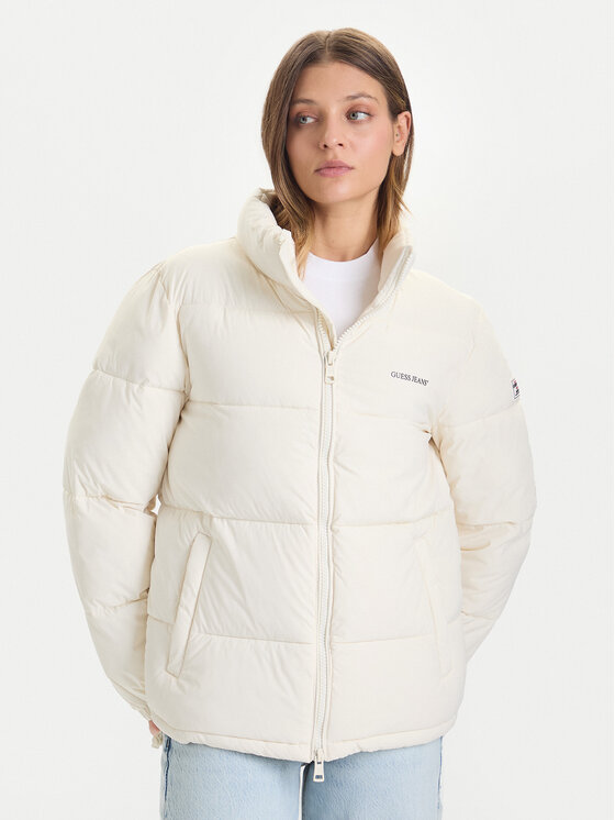Guess Jeans Guess Jeans Winterjacke W4BL21 WGII2 Beige Regular Fit