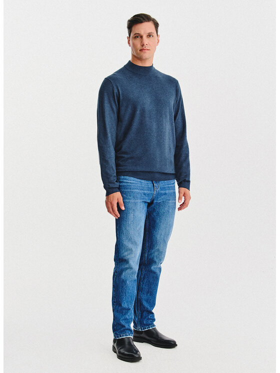 Pako Lorente Pako Lorente Sweter P25WN-2X-028 Granatowy Classic Fit