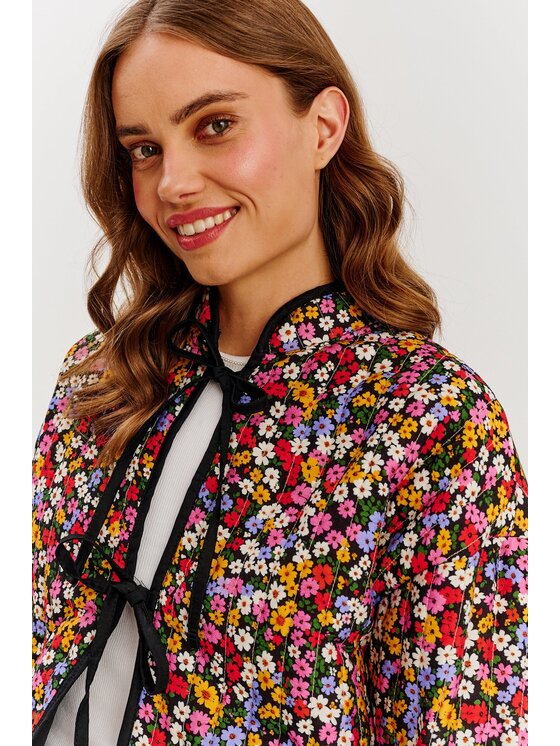NAOKO NAOKO Prechodná bunda Blossom Charm Čierna Regular Fit
