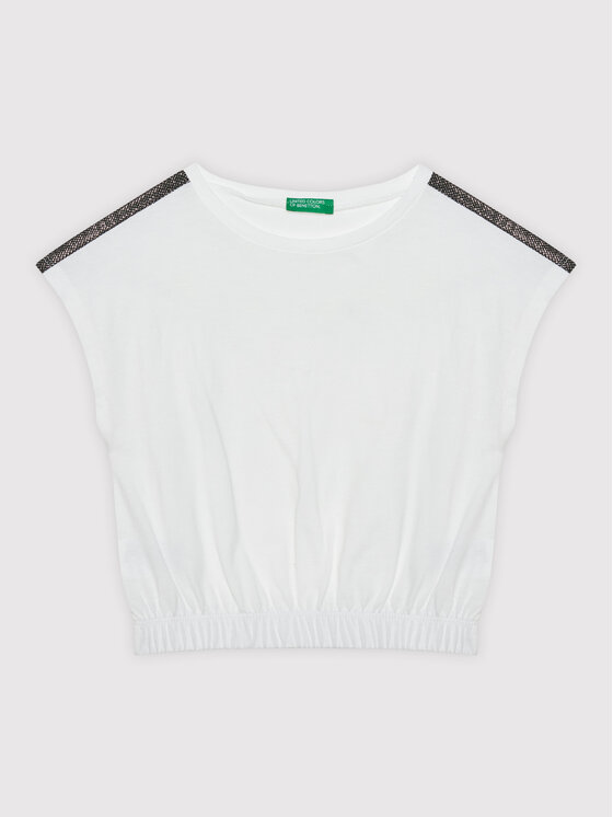 United Colors Of Benetton Tricou 3I1XC102T Alb Regular Fit