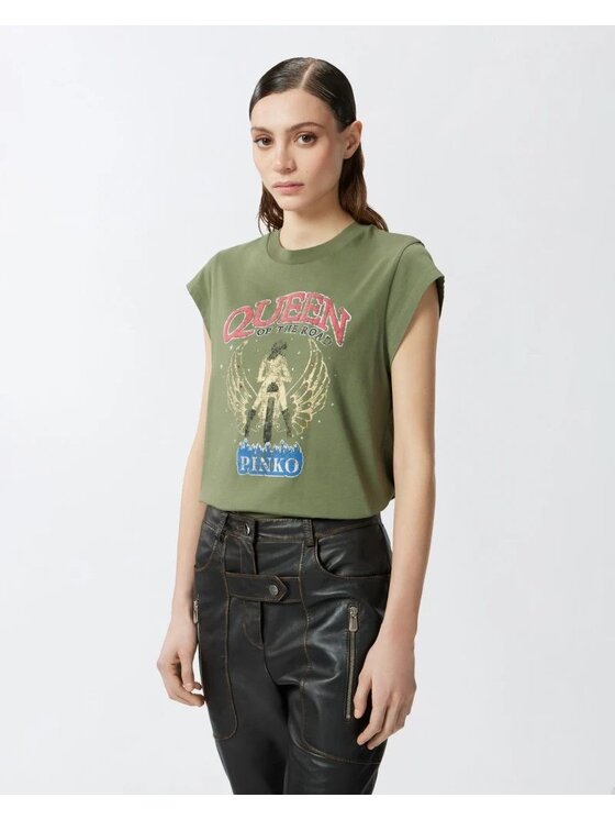 PINKO PINKO T-shirt 84941 Verde Regular Fit