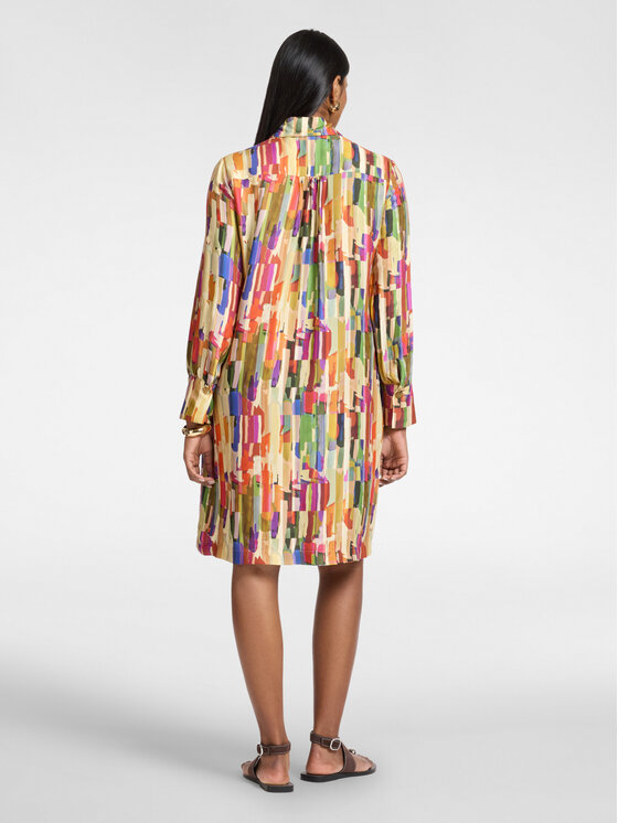 Elena Mirò Elena Mirò Vestito da giorno 7063P000271N001 Crema Regular Fit