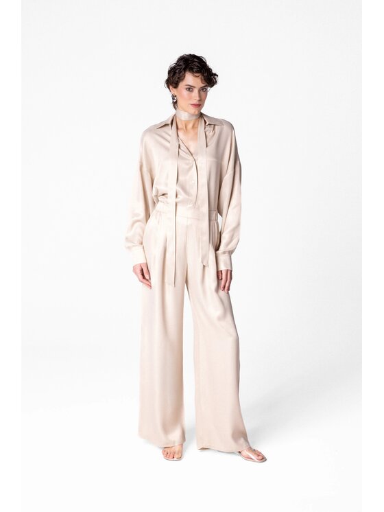 LE POSSÉ LE POSSÉ Camicia KLS Beige chiaro Loose Fit