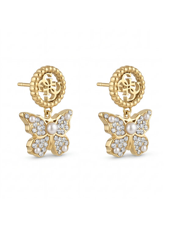 Guess Guess Kolczyki JUBE06 132JW Złoty