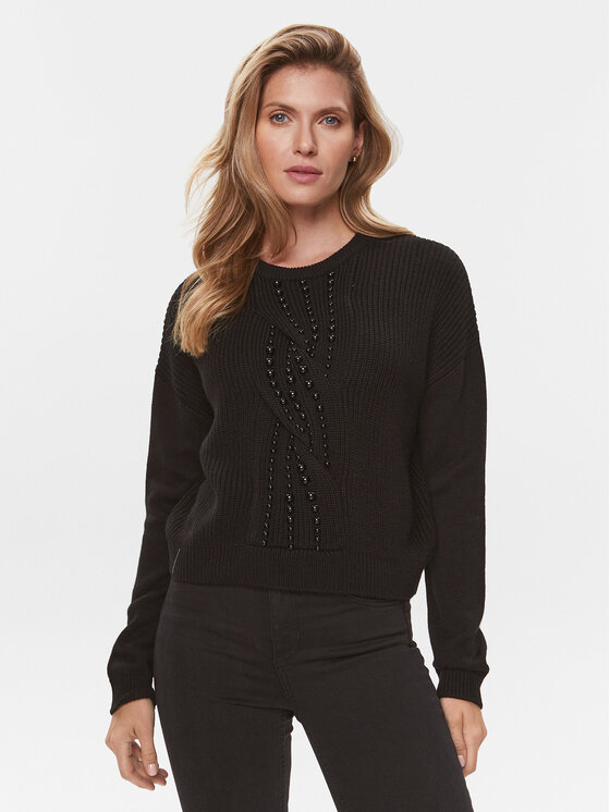 Liu Jo Liu Jo Pullover MF3005 MA51I Schwarz Regular Fit
