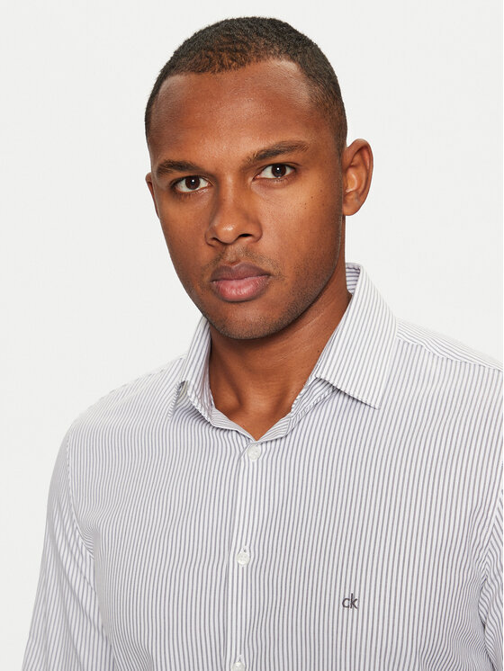 Calvin Klein Calvin Klein Camicia K10K113865 Bianco Slim Fit