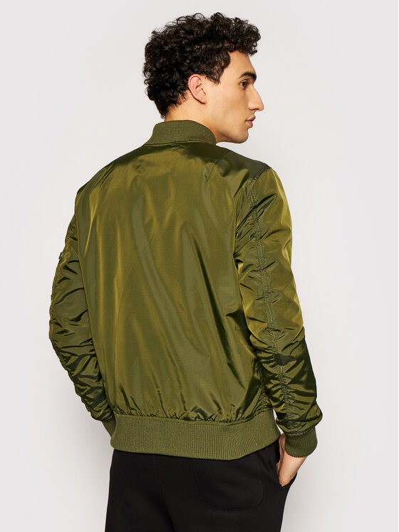 Alpha Industries Alpha Industries Kurtka bomber Ma-1 191103 Zielony Regular Fit